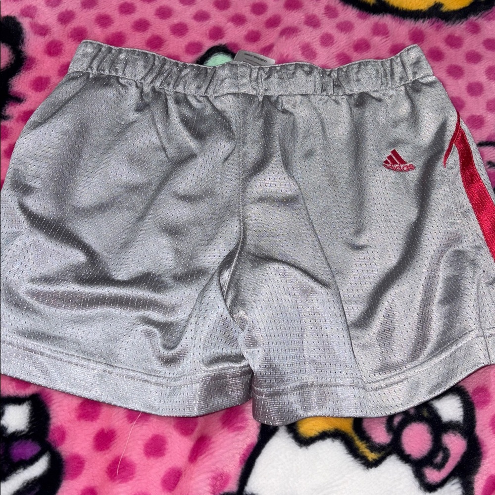 Adidas Gray Women's Shorts - Picture 3 of 3